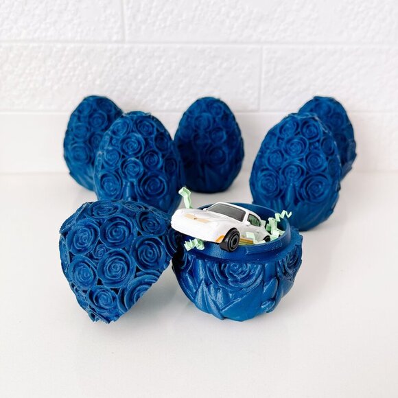 Rose-Covered Easter Eggs โ Handcrafted Party Favors, Spring Decor, Wedding Gifts - Picture 2 of 10